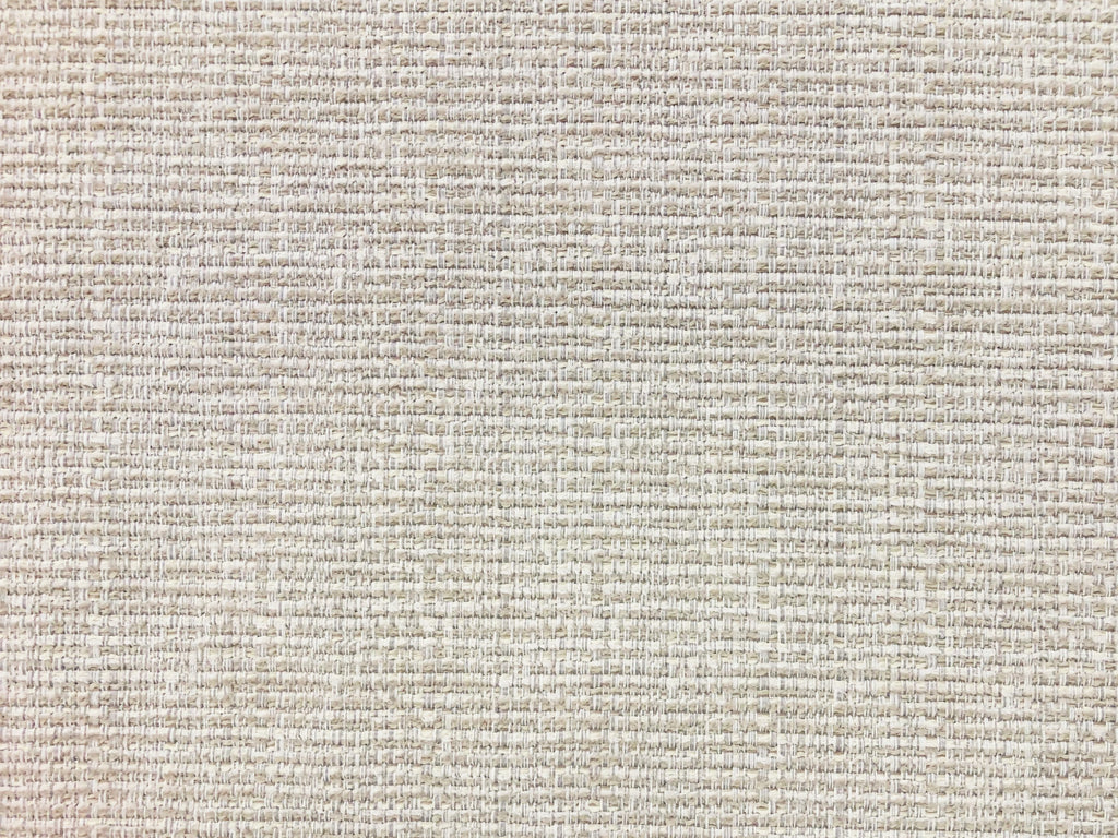 Designer Woven Beige Taupe Textured Tweed Upholstery Fabric