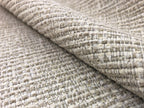 Designer Woven Beige Taupe Textured Tweed Upholstery Fabric