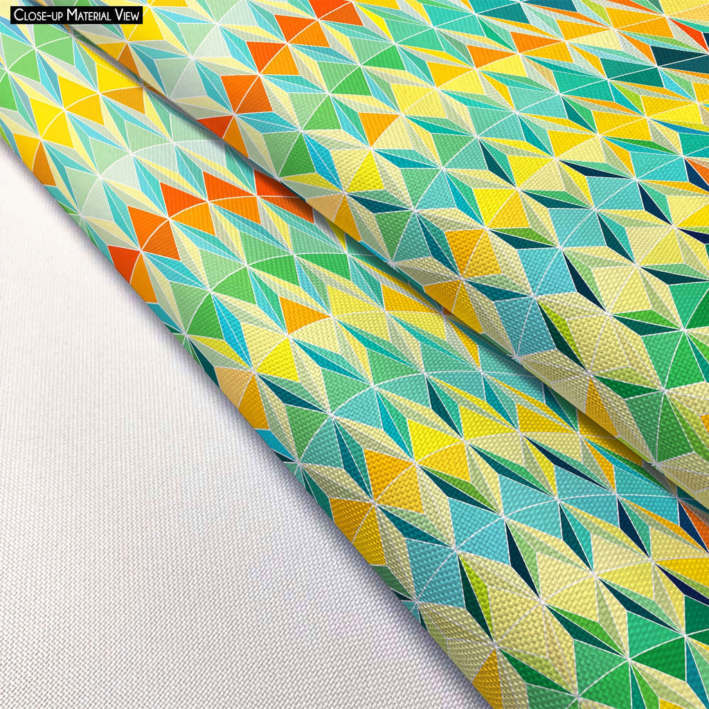 Funky Triangle Footstool Footrest Puffy Pouffe Ottoman Bean Bag | Canvas Fabric