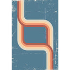 Retro Abstract Design D2 Unframed Paper Poster