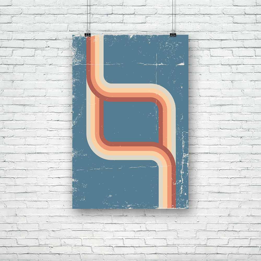 Retro Abstract Design D2 Unframed Paper Poster