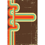 Retro Abstract Design D3 Unframed Paper Poster
