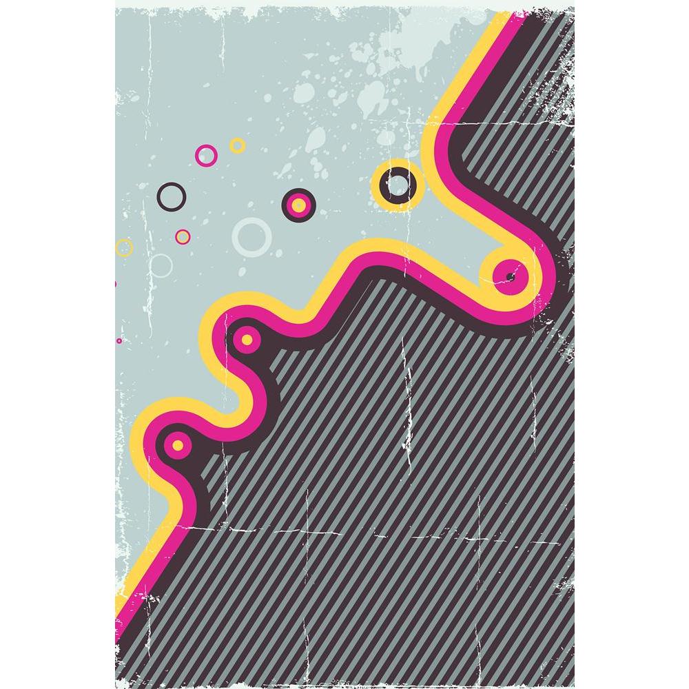 Retro Abstract Design D4 Unframed Paper Poster