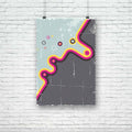 Retro Abstract Design D4 Unframed Paper Poster