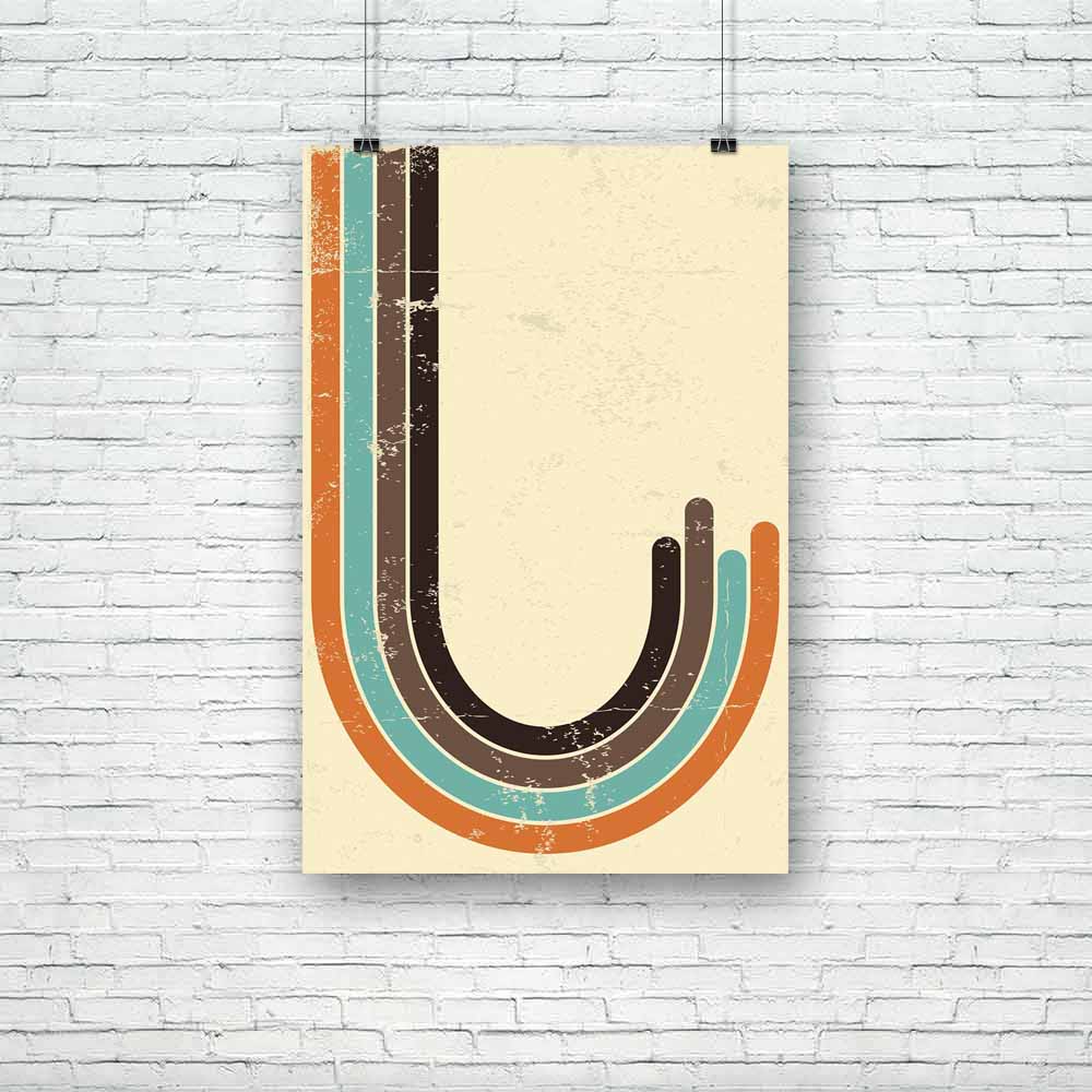Retro Abstract D1 Unframed Paper Poster