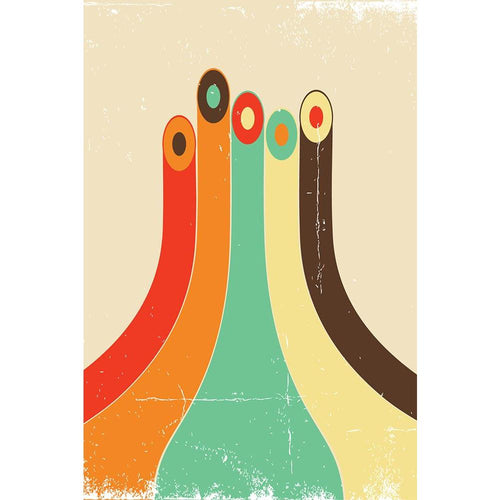 Abstract Retro D1 Unframed Paper Poster