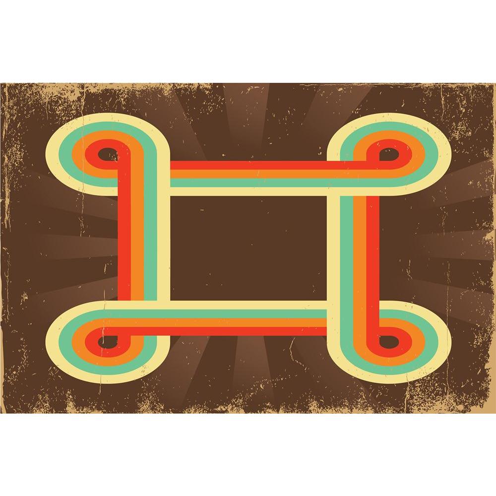 Retro Abstract Design D5 Unframed Paper Poster