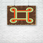Retro Abstract Design D5 Unframed Paper Poster