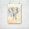 Elephant Aquarelle Artwork Unframed Paper Poster