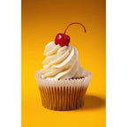 Photo of Cupcake With Red Cherry Unframed Paper Poster