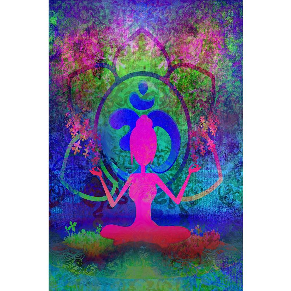 Yoga Lotus Pose D4 Unframed Paper Poster