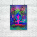 Yoga Lotus Pose D4 Unframed Paper Poster