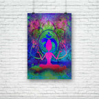 Yoga Lotus Pose D4 Unframed Paper Poster