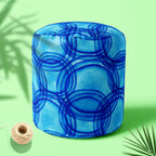 Backdrop Water Ripples Footstool Footrest Puffy Pouffe Ottoman Bean Bag | Canvas Fabric