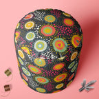 Romantic Texture Footstool Footrest Puffy Pouffe Ottoman Bean Bag | Canvas Fabric