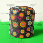 Romantic Texture Footstool Footrest Puffy Pouffe Ottoman Bean Bag | Canvas Fabric