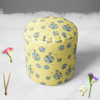 Vintage Bicycle Footstool Footrest Puffy Pouffe Ottoman Bean Bag | Canvas Fabric