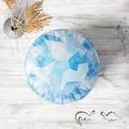 Ice Style D1 Footstool Footrest Puffy Pouffe Ottoman Bean Bag | Canvas Fabric