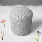 Leafy Leaves Footstool Footrest Puffy Pouffe Ottoman Bean Bag | Canvas Fabric