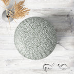 Leafy Leaves Footstool Footrest Puffy Pouffe Ottoman Bean Bag | Canvas Fabric