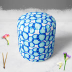 Soap Bubbles D1 Footstool Footrest Puffy Pouffe Ottoman Bean Bag | Canvas Fabric