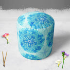 Ethnic Ornament D3 Footstool Footrest Puffy Pouffe Ottoman Bean Bag | Canvas Fabric