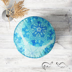 Ethnic Ornament D3 Footstool Footrest Puffy Pouffe Ottoman Bean Bag | Canvas Fabric