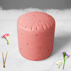 Mixed Geometric Art D2 Footstool Footrest Puffy Pouffe Ottoman Bean Bag | Canvas Fabric