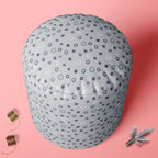 Hand Drawn Design D2 Footstool Footrest Puffy Pouffe Ottoman Bean Bag | Canvas Fabric
