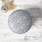 Hand Drawn Design D2 Footstool Footrest Puffy Pouffe Ottoman Bean Bag | Canvas Fabric