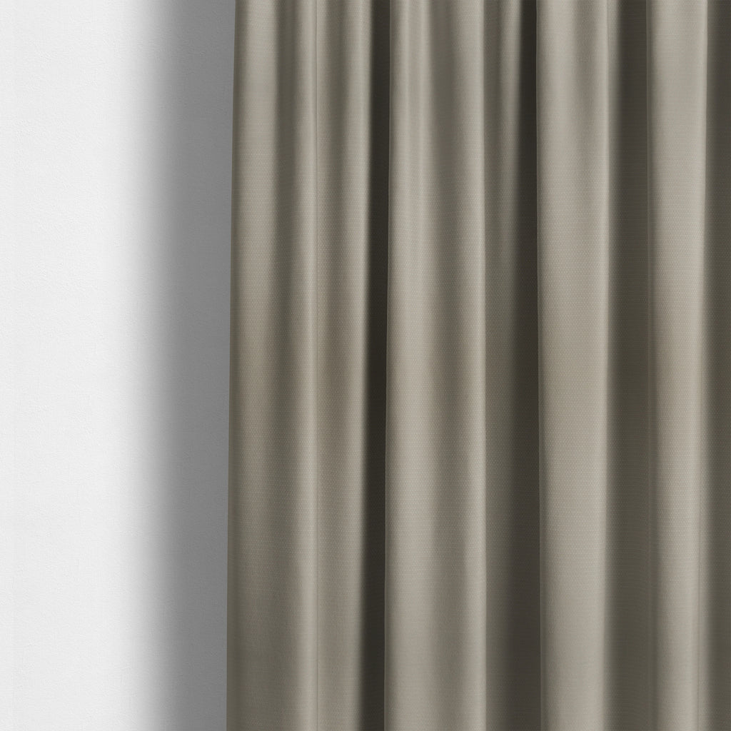 Bhopal Soft Textured Cream Coloured Plain Velour Pile Upholstery Fabric - Made To Measure Curtains
