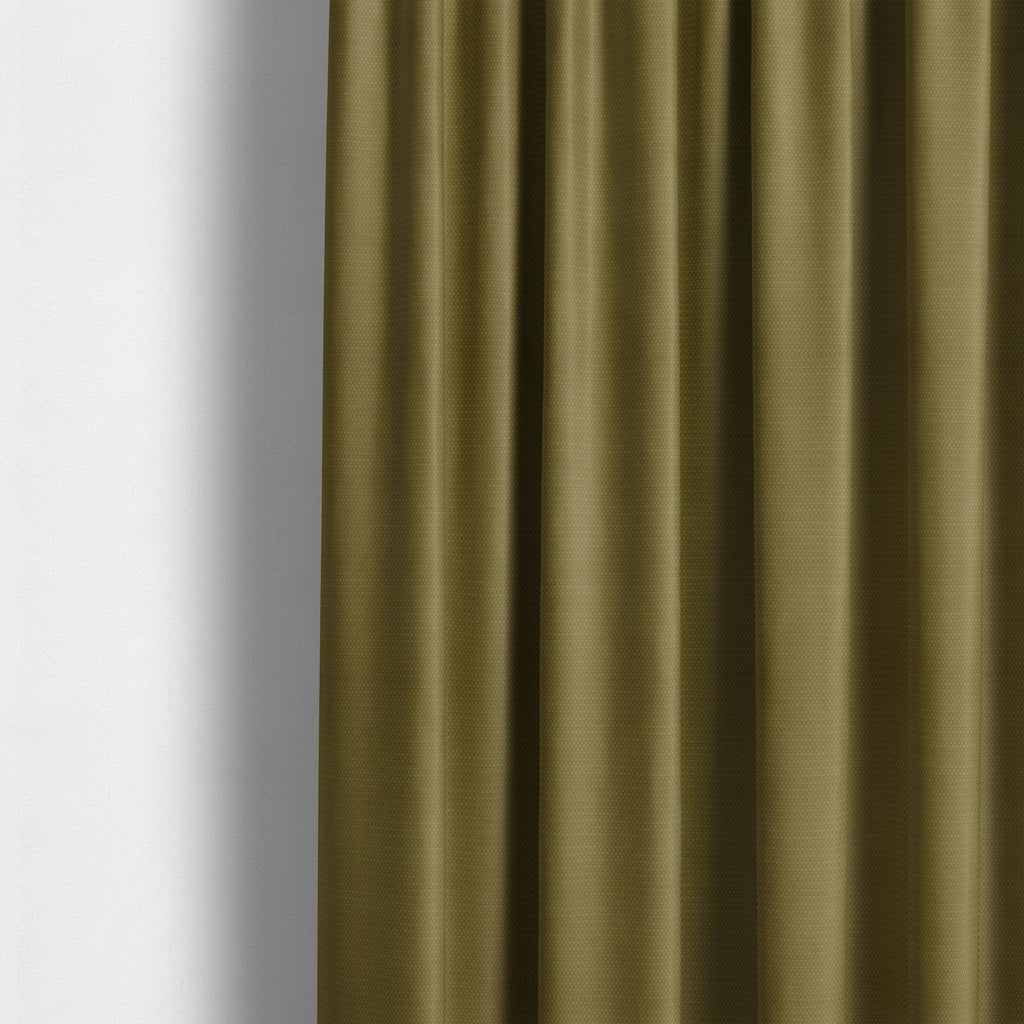 Bhopal Soft Textured Yellow Coloured Plain Velour Pile Upholstery Fabric - Made To Measure Curtains