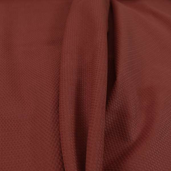Bhopal Soft Textured Ruby Red Pink Coloured Plain Velour Pile Upholstery Fabric - Made To Measure Curtains