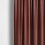 Bhopal Soft Textured Ruby Red Pink Coloured Plain Velour Pile Upholstery Fabric - Made To Measure Curtains