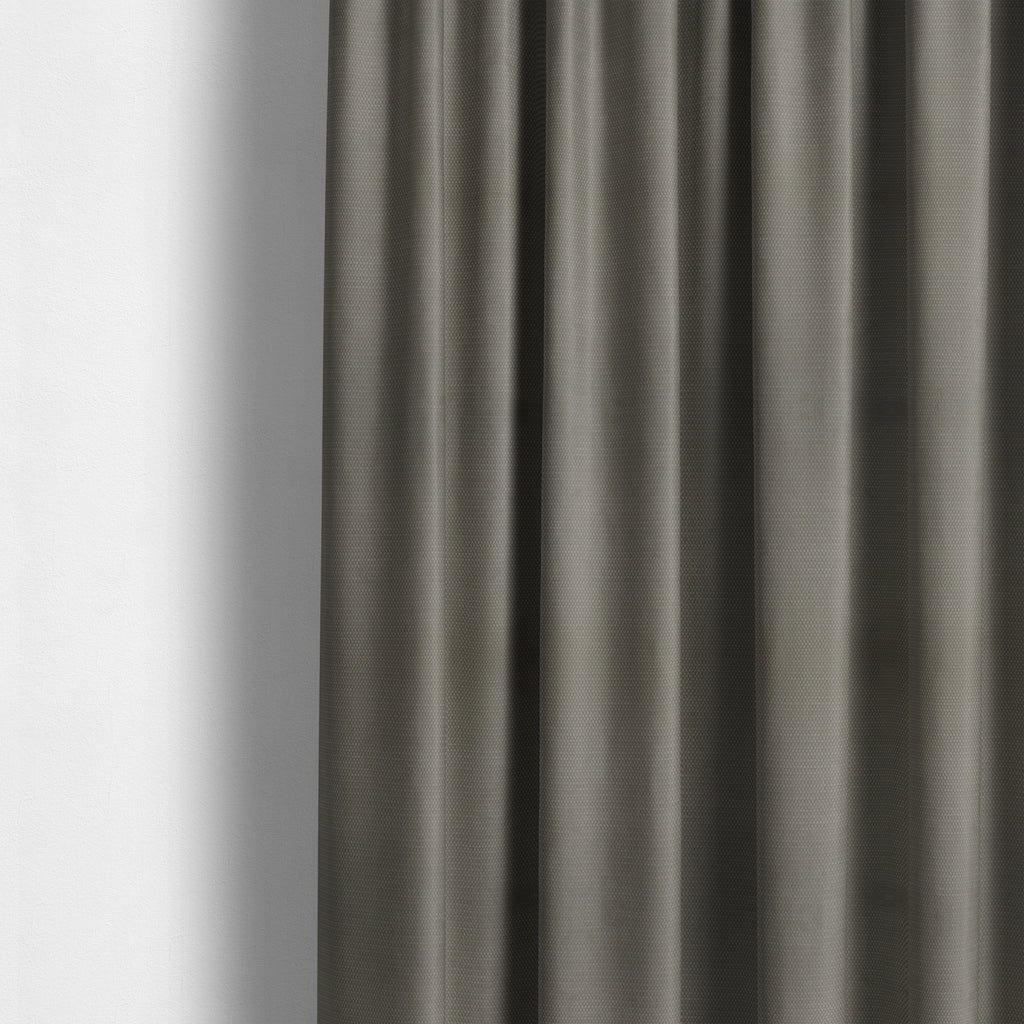 Bhopal Soft Textured Silver Coloured Plain Velour Pile Upholstery Fabric - Made To Measure Curtains