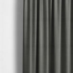 Bhopal Soft Textured Grey Coloured Plain Velour Pile Upholstery Fabric - Made To Measure Curtains