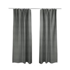 Darwin Linen Effect Style Flat Weave Material In Grey Colour Upholstery Soft Furnishing Fabrics - Made To Measure Curtains
