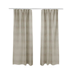 Bhopal Soft Textured Cream Coloured Plain Velour Pile Upholstery Fabric - Made To Measure Curtains