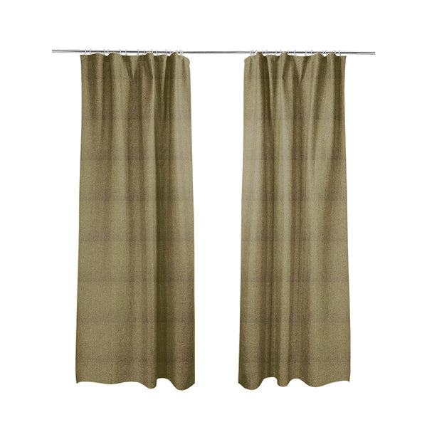 Bhopal Soft Textured Yellow Coloured Plain Velour Pile Upholstery Fabric - Made To Measure Curtains