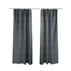 Bhopal Soft Textured Navy Blue Coloured Plain Velour Pile Upholstery Fabric - Made To Measure Curtains