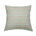 Uzbek Decorative Multi Coloured Trellis Design White Pink Green Peach Colour Soft Chenille Interior Fabric JO-431 - Handmade Cushions