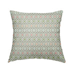 Uzbek Decorative Multi Coloured Trellis Design White Pink Green Peach Colour Soft Chenille Interior Fabric JO-431 - Handmade Cushions