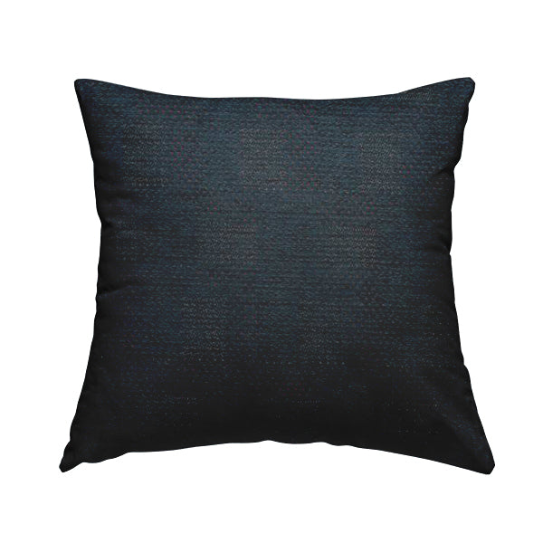 Voyage Of Gingham Geometric Patch Pattern In Blue Colour Woven Soft Chenille Upholstery Fabric JO-450 - Handmade Cushions