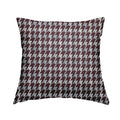 Boxer Houndstooth Pattern In Purple Colour Woven Soft Chenille Upholstery Fabric JO-459 - Handmade Cushions