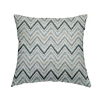 Elwin Decorative Weave Teal Blue Colour Chevron Pattern Jacquard Fabric JO-470 - Handmade Cushions