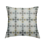 Normandie Geometric Pattern In Yellow Grey Jacquard Upholstery Fabrics JO-474 - Handmade Cushions