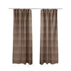 Kansas Distressed Tawny Brown Coloured Velour Velvet Upholstery Curtains Fabric - Made To Measure Curtains
