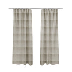 Kansas Distressed Silver Coloured Velour Velvet Upholstery Curtains Fabric - Made To Measure Curtains