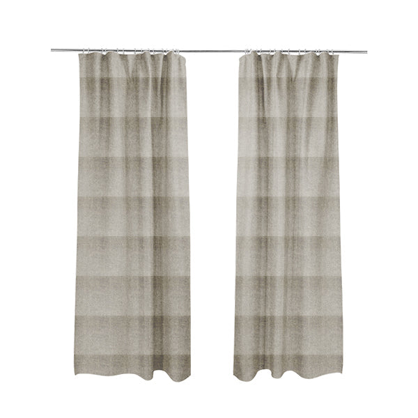 Kansas Distressed Silver Coloured Velour Velvet Upholstery Curtains Fabric - Made To Measure Curtains