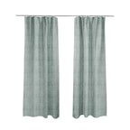 Kansas Distressed Sky Blue Coloured Velour Velvet Upholstery Curtains Fabric - Made To Measure Curtains